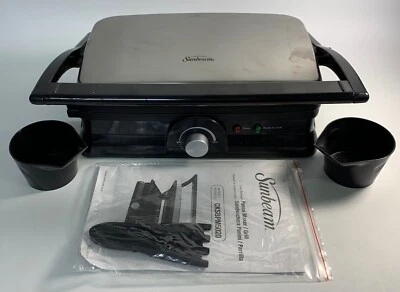 Sunbeam CKSBPM5020 Panini Maker, Small, Black OPEN BOX - Image 1 of 4