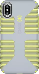 SPECK CANDYSHELL GRIP CASE for iPhone X & iPhone Xs Gray/Yellow - Picture 1 of 5