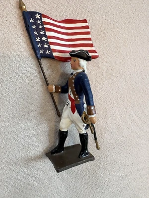 CBG Mignot: The American Revolution Flagbearer 54 mm AWI infantería estadounidense plomo Foto 1 de 4