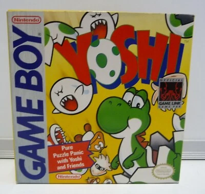 YOSHI GAMEBOY NINTENDO CIB  DMG-YO-USA GB COMPLETE VINTAGE 1990 MINT - Immagine 1 di 4