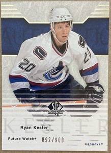 2003-04 SP Authentic Future Watch, Ryan Kesler, SP 892/900 #111, Rookie