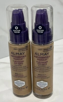 2 Almay Age Essentials Makeup Multi-Benefit SPF 15 140 Light / Medium Warm 1 oz - Image 1 of 2