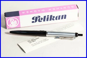 Pelikan R15 BLACK & STEEL ballpoint pen from approx 1959 - Picture 1 of 5