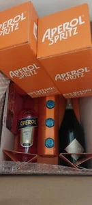 Kit Aperol Spritz Prosecco bottiglie intere 4 soda 2 bicchieri ricetta conf - Foto 1 di 4