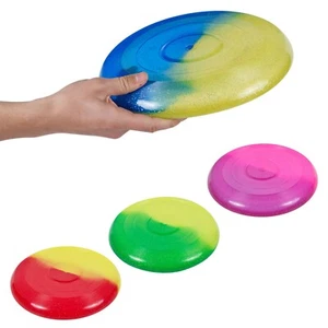 Kids Glitter Flying Disk Frisbee Family Toy Outdoor Summer Beach Game Play Fun - Picture 1 of 7