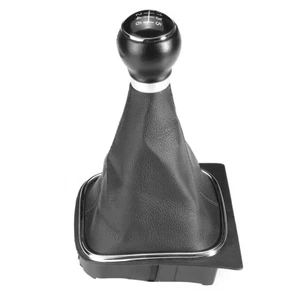 Perilla de manija de cambio de marchas de 6 velocidades con cubierta de bota de polaina para Golf MK5 MK6 - Imagen 1 de 11