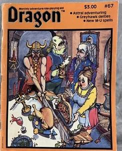 TSR DRAGON MAGAZINE ISSUE 67 D&D - Picture 1 of 4