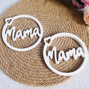 Silicone Love & Mom Resin Casting Mold Mother's Day Gift Epoxy Mould Craft Tool - Foto 1 di 11