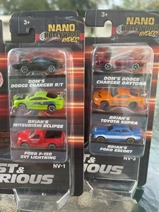 🆕Fast & Furious 2 Stück✨Jada NANO✨Hollywood Rides✨1/87 Sammler NV-3✨NV-1 - Bild 1 von 7