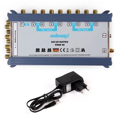 ANKARO Multischalter PMSE 9/8 Multiswitch SAT Full HD 4K UHD Multiswitch digital - Bild 1 von 3