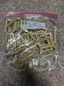 (25) Tan LEGO Door, Frame 1 x 6 x 7 Arched with Notches and Rounded Pillars - Picture 1 of 1