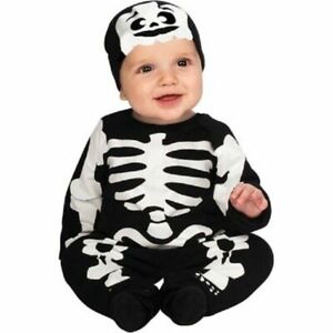 Little Skeleton Costume Infant Size 0-6 Months Halloween Dress Up NEW