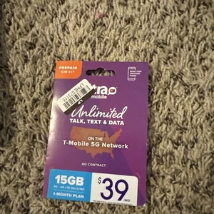 Ultra Mobile Sim Card 1 Month Unlimited Talk Text 15GB Data And Starter Kit New - Photo 1 sur 2