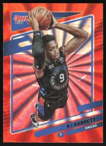 RJ Barrett 2021 Donruss # 83 Orange Holo Laser New York Knicks - Picture 1 of 1