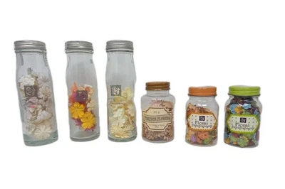 Juego de 6 tarros de flores Prima Marketing Nº 6 adornos florales Forever Flowers Foto 1 de 4