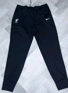 Pantalones de chándal Liverpool FC | Nike para hombre NEGRO fútbol XL NUEVO/ROJO - Imagen 1 de 9