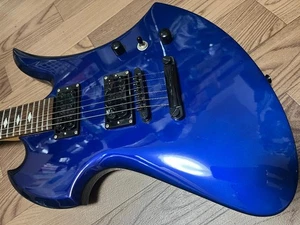 B.C.Rich Mockingbird Metallic Blue Electric Guitar W/Hard Case Used Product - Picture 1 of 18