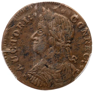 1787 M 33.9-s.2 R-2 PCGS AU 50 Connecticut Colonial Copper Coin - Picture 1 of 3