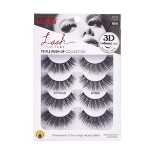 KISS Lash Couture Triple Push-Up, Pestañas Postizas, Bombshell, 4 Pares - Imagen 1 de 8