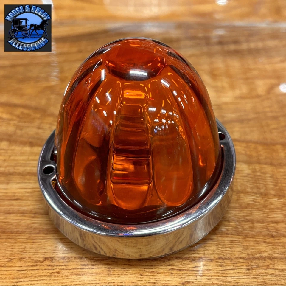 Grand General Watermelon Glass Flush Mount Light Kit Dark Amber 1 Wire 79750