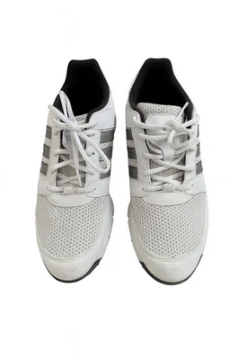 Zapatos de golf Adidas para hombre 9,5 blancos grises con clavos Traxion atléticos con cordones Foto 1 de 4