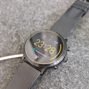 Fossil Carlyle Gen 5 Watch Silicone Navy Band (Good Condition) - Picture 1 of 2