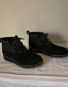 Vionic schwarze wasserdichte Wildlederstiefel 9 - Bild 1 von 6