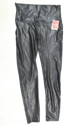 Spanx Faux Leather Leggings Womens XL Black Pull-On High-Waist Skinny - Image 1 of 4