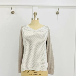 Banana Republic Damen Strick Pullover Medium Raglan Langarm Neutral V-Ausschnitt - Bild 1 von 6