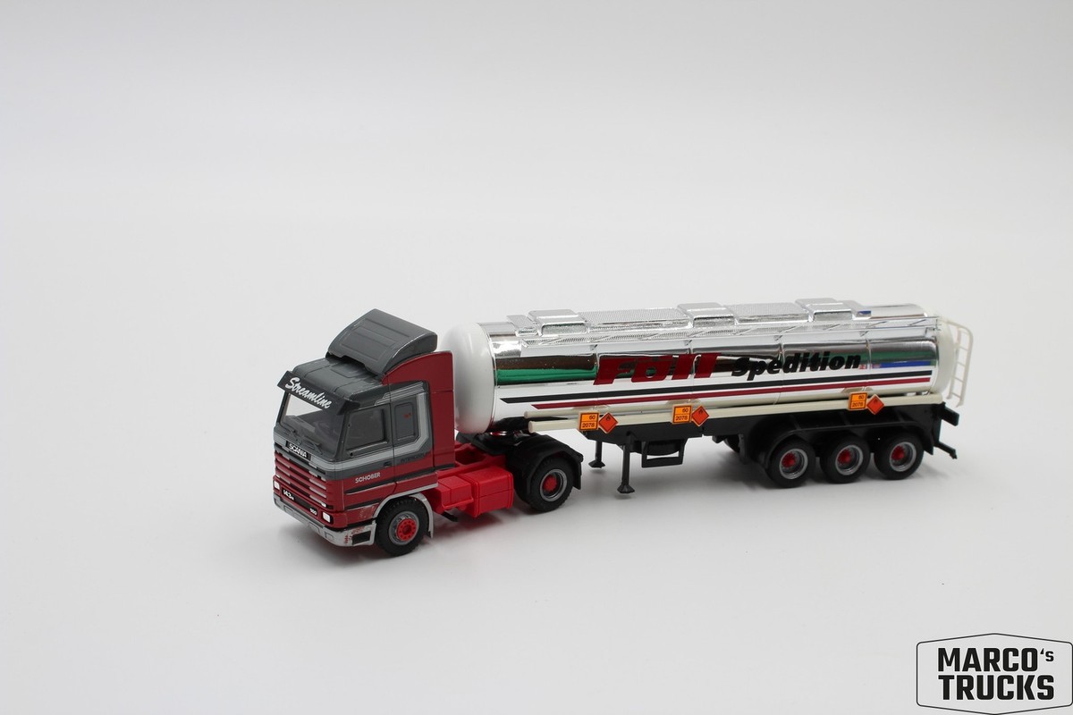 ミニカー 1/87 herpa SCANIA CR20 ND Martin Wittwer Herpa - Scania CR 20 ND Rungen-Hängerzug 