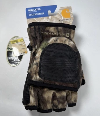 NUEVO CON ETIQUETAS Guantes/Mitones Carhartt Para Hombre Flip-It Polar Camuflados Talla Mediana NUEVO CAZA Foto 1 de 4