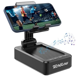 Gifts for Men Foldable Cellphone Stand with Bluetooth Speaker Wireless Speake... - Picture 1 of 7