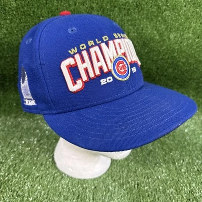 Gorra ajustada New Era 59Fifty Chicago Cubs 2016 World Series Champions talla 7 1/8. Foto 1 de 4