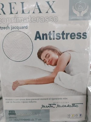 Coprimaterasso Matrimoniale Relax Antistress Strech Jacquard Riposante - Immagine 1 di 3