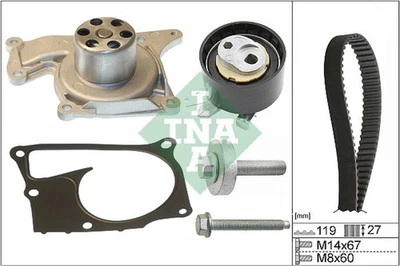 Schaeffler INA Wasserpumpe + Zahnriemensatz 530 0607 30 für NISSAN RENAULT DACIA - Bild 1 von 4