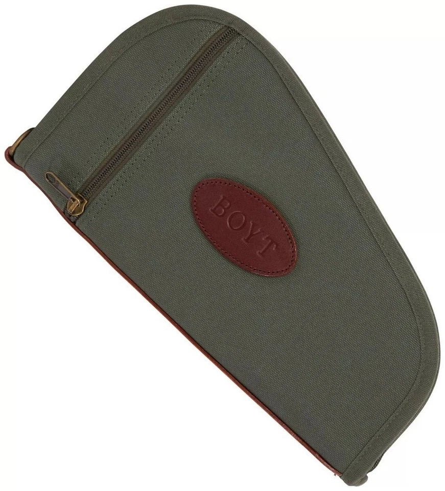 Boyt Harness Heart-Shaped Pistol Case OD Green Canvas Holds Handgun - PP41OD - Image 1 of 1