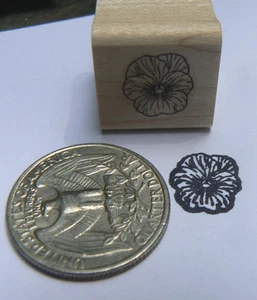 "Estampilla de goma de flor violeta en miniatura P24 WM 0,5x0,4" - Imagen 1 de 2