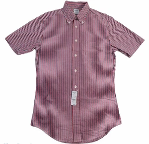 Brooks Brothers Men's Small Shirt Short Sleeve, Button-Down Cotton Lightweight - Picture 1 of 8