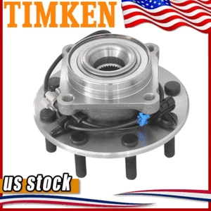 Timken Front Wheel Bearing & Hub For 01-06 Chevy Silverado GMC Sierra 3500 8-Lug - Picture 1 of 11