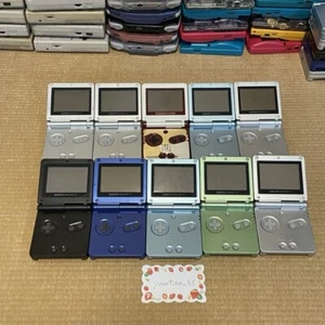 Nintendo GameBoy Advance SP lotto 10 set console vintage spazzatura colore casuale - Foto 1 di 14