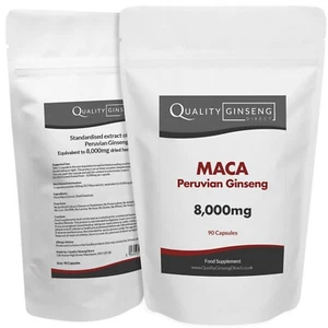 MACA PERUVIAN GINSENG - 8,000mg Capsules - Powerful Formula - Best Quality - Picture 1 of 6