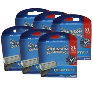 Wilkinson Sword Quattro 6 x 6er Klingen Rasierklingen Ersatzklingen - Bild 1 von 2