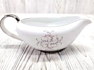 Wentworth China Serenada Gravy Bowl #7542 Pink Floral With Handle - Picture 1 of 11