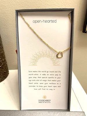 Dogeared Nordstrom Corazón Collar Cadena Colgante Oro Disney Fiesta Regalo NUEVO $79 - Foto 1 de 4