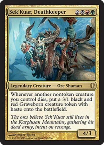 Sek'Kuar, Deathkeeper ~ Moderately Played Commander 2013 MTG Magic UltimateMTG M - Image 1 of 1