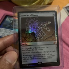 Foil Gauntlet Of Power M/NM Magic: The Gathering MTG Time Spiral Remastered