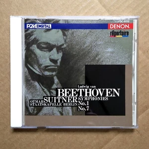 Beethoven Symphony No. 1 & 7 Otmar Suitner Staatskapelle Berlin CD 1988 DENON - Picture 1 of 3