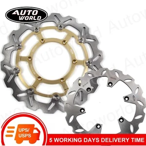 Disco rotor freno delantero trasero para Suzuki DRZ400SM 2005 - 2021 2010 2011 2012 2013 - Imagen 1 de 12