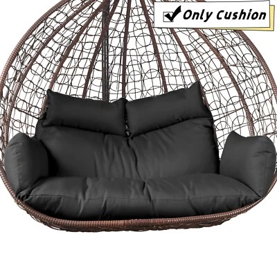 2 Seater Swing Egg Chair Cushion Water Resistant Hanging Chair Replacement Pad - Image 1 of 4