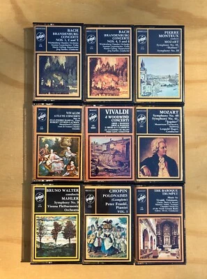Bach, Chopin, Mozart, Vivaldi - Vintage Classical Music Cassette Tapes by VOX - Image 1 of 3